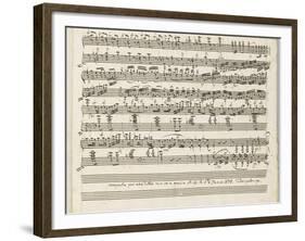 Grande Polonaise pour le Piano forte : dernière page-Carl Maria Friedrich Ernest von Weber-Framed Giclee Print