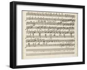Grande Polonaise pour le Piano forte : dernière page-Carl Maria Friedrich Ernest von Weber-Framed Giclee Print