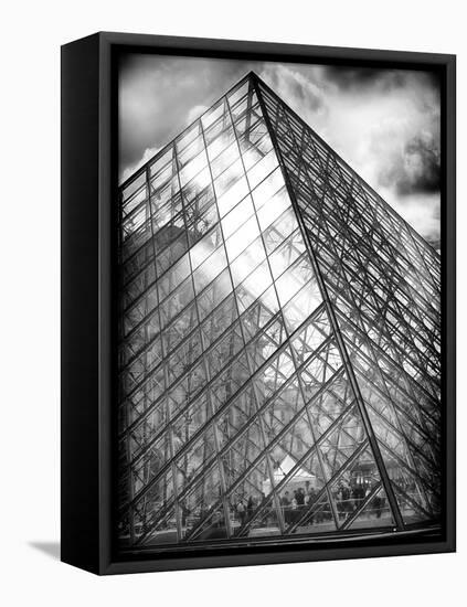 Grande Pyramide at the Louvre Museum, Paris, France-Philippe Hugonnard-Framed Stretched Canvas