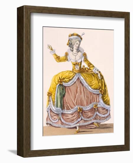 Grande Robe a La Sultane', Plate No.167 from 'Galeries Des Modes Et Costumes Francais', C.1778-87-Pierre Thomas Le Clerc-Framed Premium Giclee Print