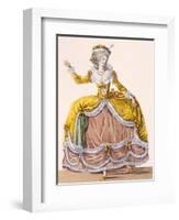 Grande Robe a La Sultane', Plate No.167 from 'Galeries Des Modes Et Costumes Francais', C.1778-87-Pierre Thomas Le Clerc-Framed Premium Giclee Print