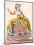 Grande Robe a La Sultane', Plate No.167 from 'Galeries Des Modes Et Costumes Francais', C.1778-87-Pierre Thomas Le Clerc-Mounted Premium Giclee Print