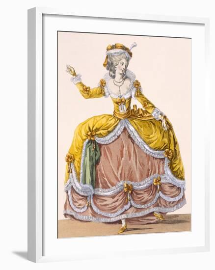 Grande Robe a La Sultane', Plate No.167 from 'Galeries Des Modes Et Costumes Francais', C.1778-87-Pierre Thomas Le Clerc-Framed Giclee Print