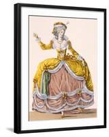 Grande Robe a La Sultane', Plate No.167 from 'Galeries Des Modes Et Costumes Francais', C.1778-87-Pierre Thomas Le Clerc-Framed Giclee Print