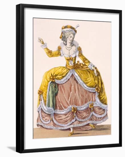 Grande Robe a La Sultane', Plate No.167 from 'Galeries Des Modes Et Costumes Francais', C.1778-87-Pierre Thomas Le Clerc-Framed Giclee Print