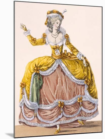 Grande Robe a La Sultane', Plate No.167 from 'Galeries Des Modes Et Costumes Francais', C.1778-87-Pierre Thomas Le Clerc-Mounted Giclee Print