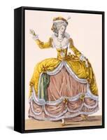 Grande Robe a La Sultane', Plate No.167 from 'Galeries Des Modes Et Costumes Francais', C.1778-87-Pierre Thomas Le Clerc-Framed Stretched Canvas