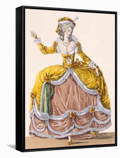 Grande Robe a La Sultane', Plate No.167 from 'Galeries Des Modes Et Costumes Francais', C.1778-87-Pierre Thomas Le Clerc-Framed Stretched Canvas