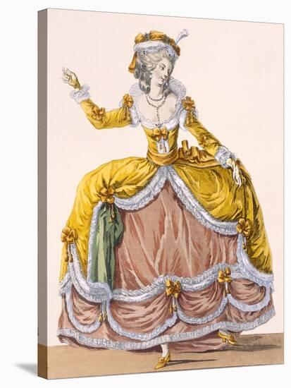 Grande Robe a La Sultane', Plate No.167 from 'Galeries Des Modes Et Costumes Francais', C.1778-87-Pierre Thomas Le Clerc-Stretched Canvas
