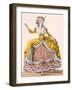 Grande Robe a La Sultane', Plate No.167 from 'Galeries Des Modes Et Costumes Francais', C.1778-87-Pierre Thomas Le Clerc-Framed Giclee Print