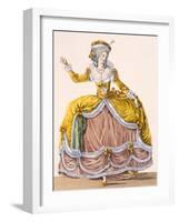Grande Robe a La Sultane', Plate No.167 from 'Galeries Des Modes Et Costumes Francais', C.1778-87-Pierre Thomas Le Clerc-Framed Giclee Print