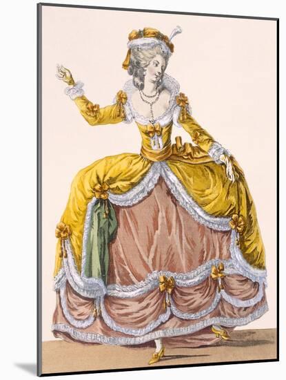 Grande Robe a La Sultane', Plate No.167 from 'Galeries Des Modes Et Costumes Francais', C.1778-87-Pierre Thomas Le Clerc-Mounted Giclee Print