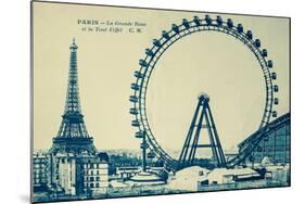 Grande Roue Carte Postale 1-Vintage Apple Collection-Mounted Giclee Print
