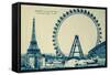 Grande Roue Carte Postale 1-Vintage Apple Collection-Framed Stretched Canvas