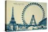 Grande Roue Carte Postale 1-Vintage Apple Collection-Stretched Canvas