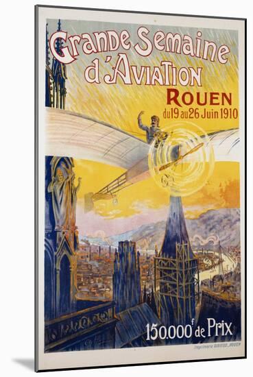 Grande Semaine D'Aviation Poster-Charles Rambert-Mounted Giclee Print