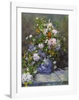 Grande Vaso di Fiori-Pierre-Auguste Renoir-Framed Art Print