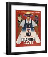 Grandes Caves-Vintage Posters-Framed Art Print