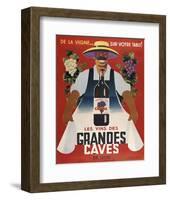 Grandes Caves-Vintage Posters-Framed Art Print