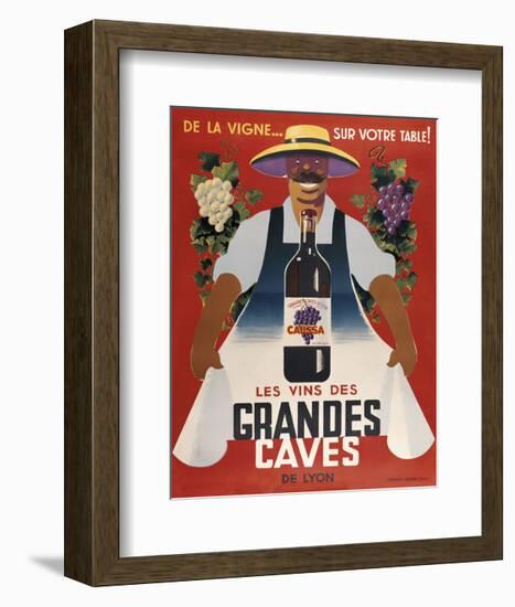 Grandes Caves-Vintage Posters-Framed Art Print