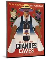Grandes Caves-Vintage Posters-Mounted Art Print