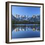 Grandes Jorasses and Dent Du Geant Reflected at Sunrise in Lac Des Cheserys-Roberto Moiola-Framed Photographic Print