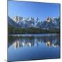 Grandes Jorasses and Dent Du Geant Reflected at Sunrise in Lac Des Cheserys-Roberto Moiola-Mounted Photographic Print