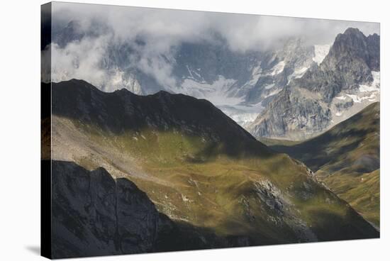 Grandes Jorasses, Valais, Switzerland-Rainer Mirau-Stretched Canvas