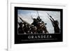 Grandeza. Cita Inspiradora Y Póster Motivacional-null-Framed Photographic Print