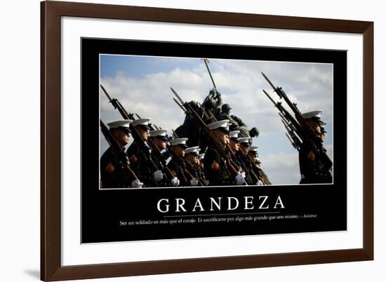 Grandeza. Cita Inspiradora Y Póster Motivacional-null-Framed Photographic Print