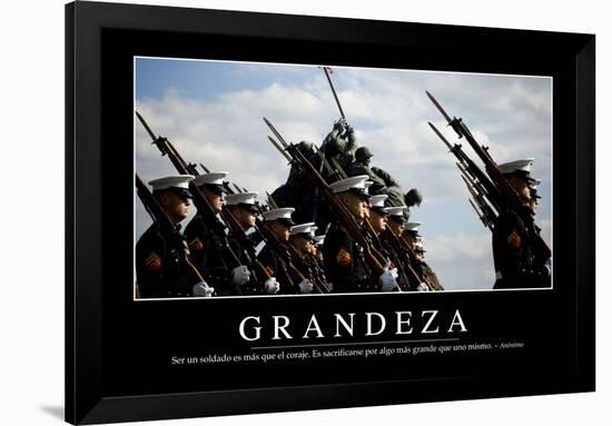 Grandeza. Cita Inspiradora Y Póster Motivacional-null-Framed Photographic Print