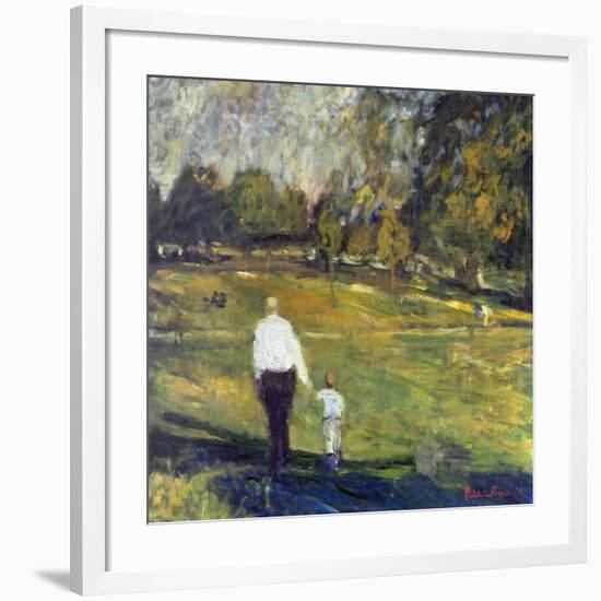 Grandfather and Grandson, 1997-Patricia Espir-Framed Giclee Print