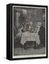 Grandfather's Christmas Dinner, The Ladies!-Richard Caton Woodville II-Framed Stretched Canvas