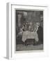 Grandfather's Christmas Dinner, The Ladies!-Richard Caton Woodville II-Framed Giclee Print