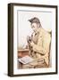 Grandfather with Pipe, 1903-Albert Anker-Framed Giclee Print