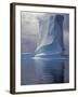 Grandidier Channel, Pleneau Island, Grounded Iceberg, Antarctica-Allan White-Framed Photographic Print