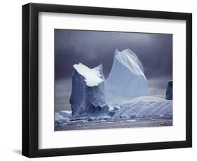 Grandidier Channel, Pleneau Island, Grounded Iceberg, Antarctica-Allan White-Framed Photographic Print