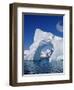 Grandidier Channel, Tourists Zodiac Cruising by Arched Iceberg Near Booth Island, Antarctica-Allan White-Framed Photographic Print