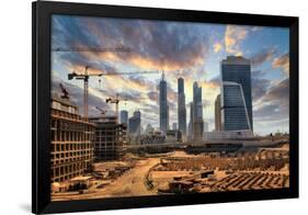 Grandiose Construction in Dubai, the United Arab Emirates-balaikin2009-Framed Photographic Print