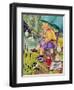 Grandma and cat fishing-Linda Benton-Framed Premium Giclee Print