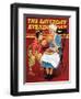 "Grandma and Football," Saturday Evening Post Cover, October 26, 1940-Russell Sambrook-Framed Giclee Print