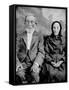Grandma and Grandpa in a Tintype Portrait, Ca. 1870s-null-Framed Stretched Canvas