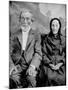 Grandma and Grandpa in a Tintype Portrait, Ca. 1870s-null-Mounted Photographic Print