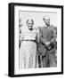 Grandma and Grandpa Pose in the Backyard, Ca. 1955-null-Framed Photographic Print