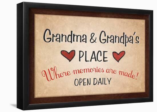 Grandma and Grandpa's Place-null-Framed Poster