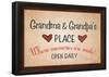 Grandma and Grandpa's Place-null-Framed Poster