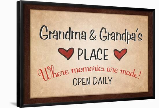 Grandma and Grandpa's Place-null-Framed Poster