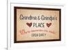 Grandma and Grandpa's Place-null-Framed Art Print