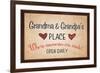 Grandma and Grandpa's Place-null-Framed Art Print