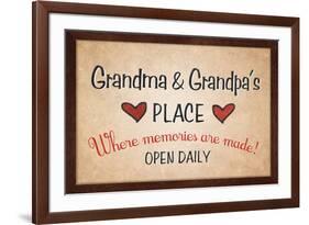 Grandma and Grandpa's Place-null-Framed Art Print